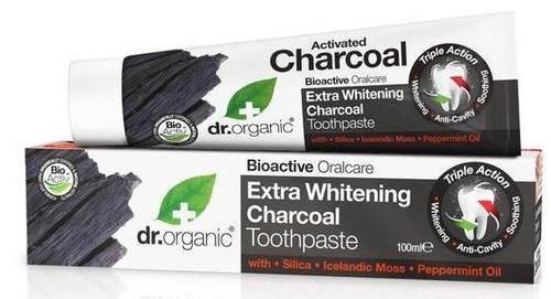 pasta dentes carvão vegetal dr. organic