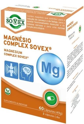 magnesio complex sovex - 60 cápsulas